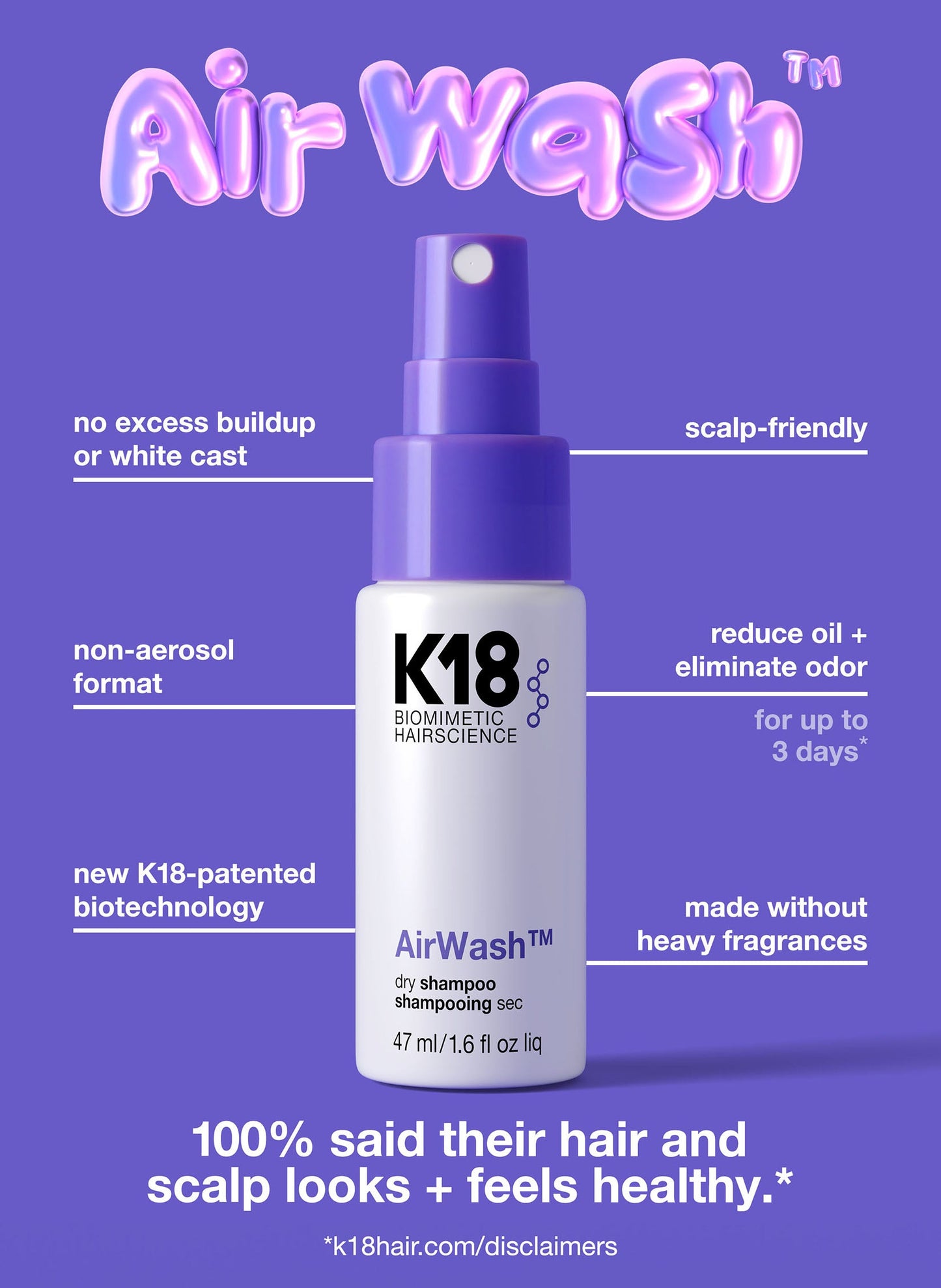 Mini AirWash dry shampoo